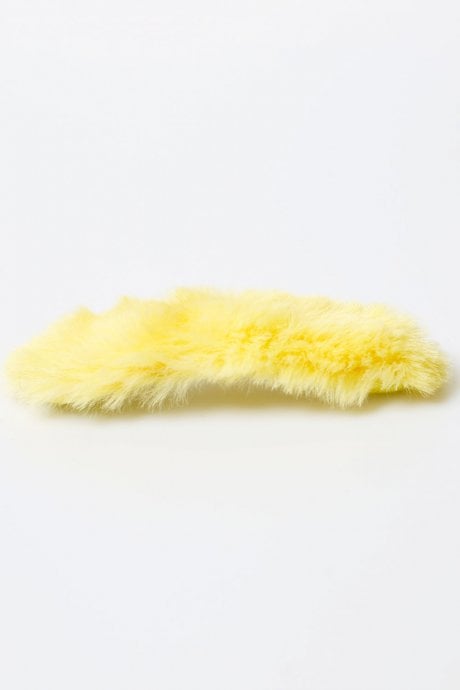 JAYLEY Yellow Faux Fur Hair Clip