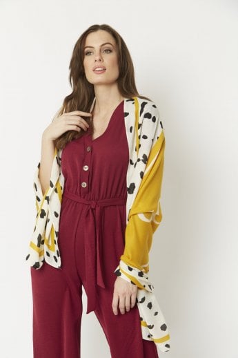 JAYLEY Yellow Silk Blend Cashmere Wrap