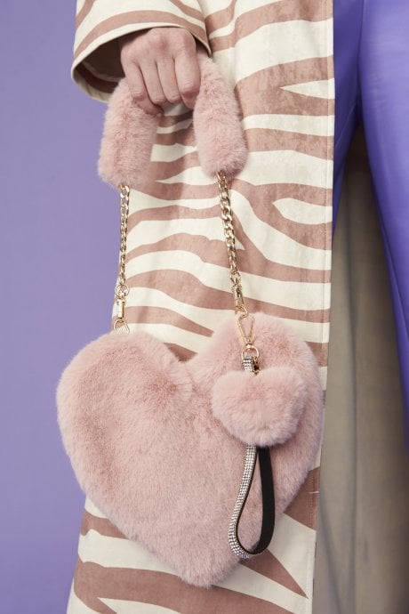 JAYLEY Zebra Trench Coat In Mocha And Cream