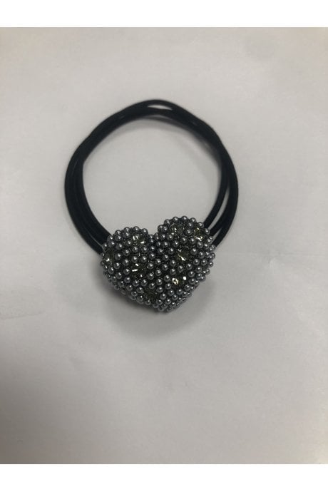 Precious Stone Heart Hair Scrunchie