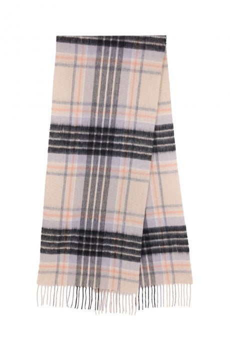 Pure Lambswool Checked Scarf