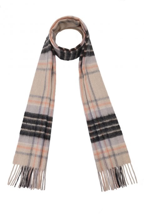 Pure Lambswool Checked Scarf