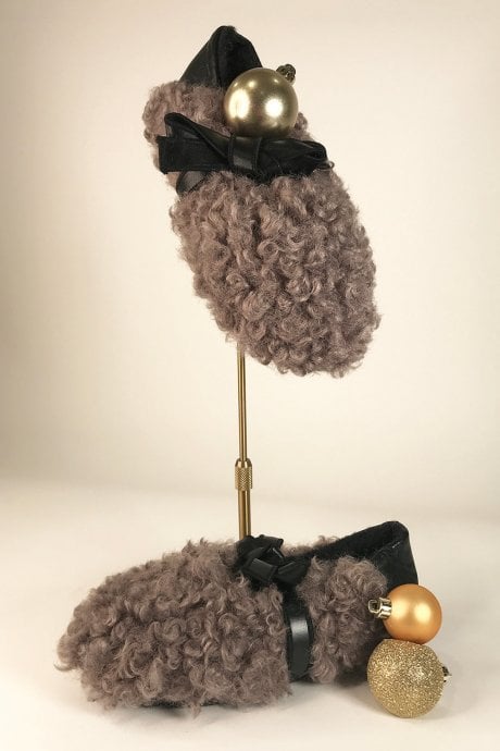 Real mongolian Fur Slippers