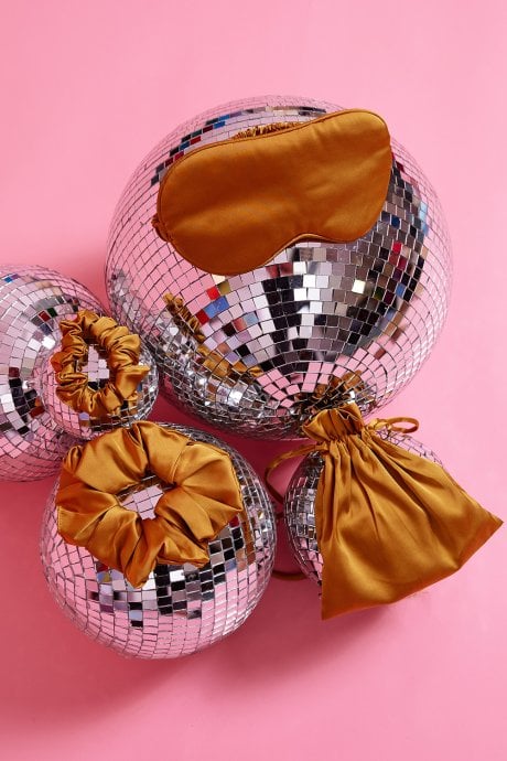 Silk Blend Eye Mask Scrunchie Set