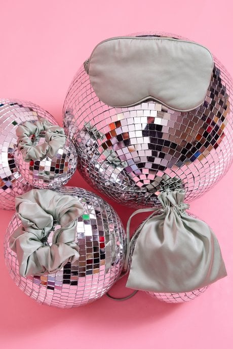 Silk Blend Eye Mask Scrunchie Set