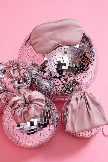 Silk Blend Eye Mask Scrunchie Set