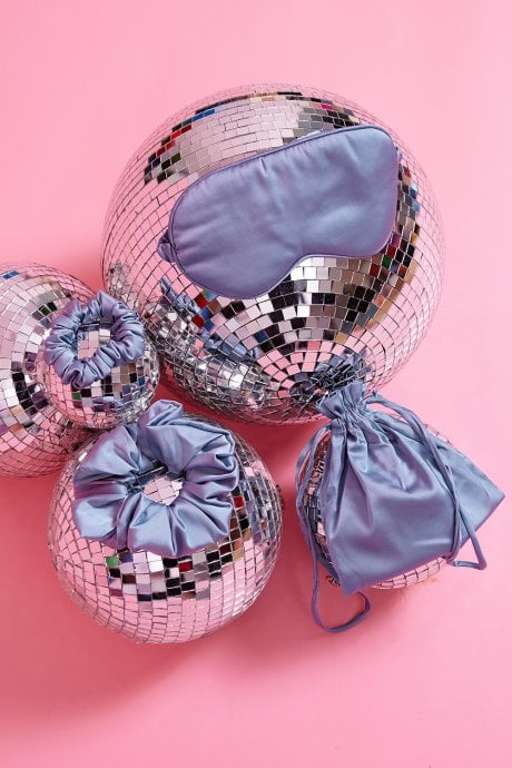 Silk Blend Eye Mask Scrunchie Set