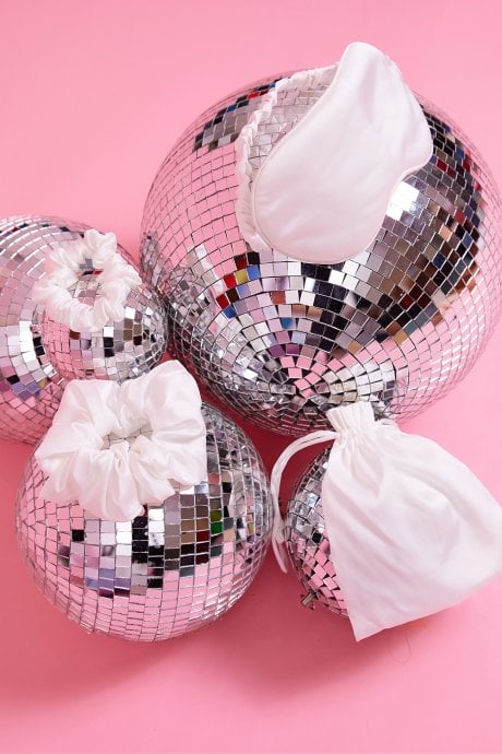 Silk Blend Eye Mask Scrunchie Set