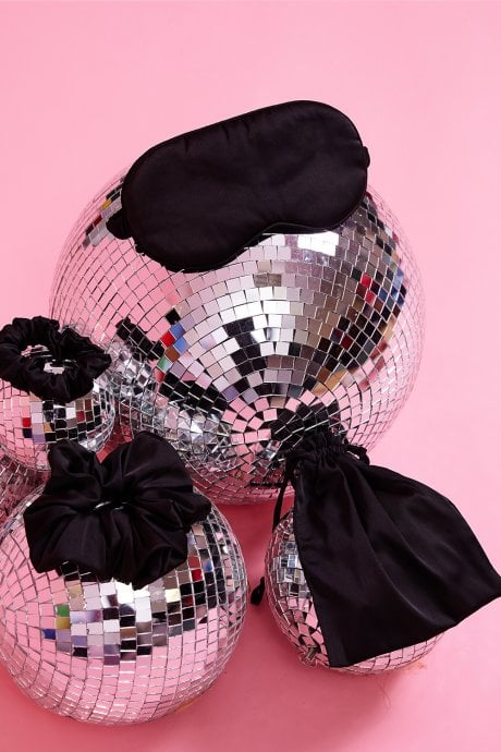 Silk Blend Eye Mask Scrunchie Set