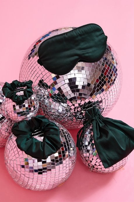 Silk Blend Eye Mask Scrunchie Set