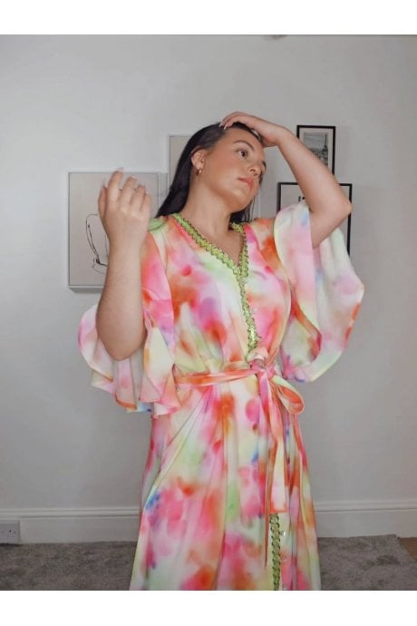 The Pink Lauren Floral Maxi Dress