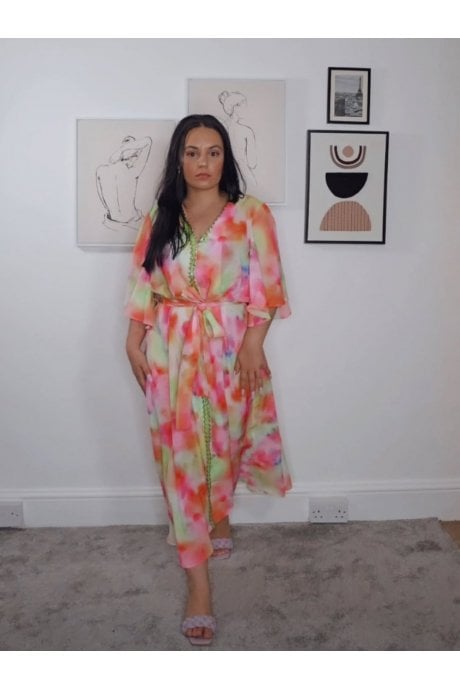 The Pink Lauren Floral Maxi Dress