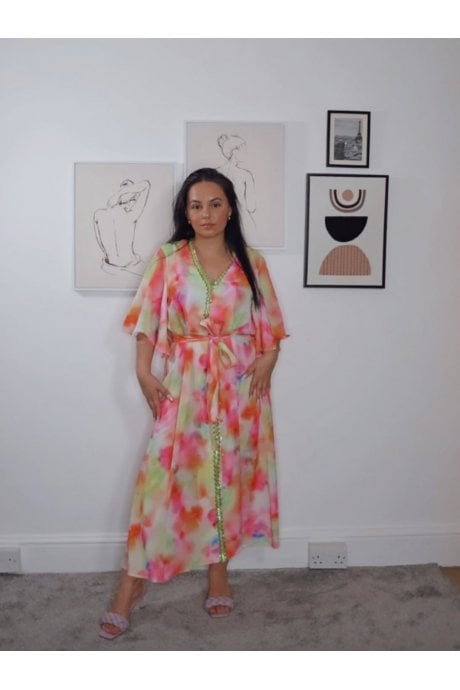 The Pink Lauren Floral Maxi Dress