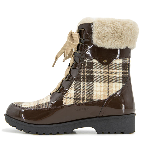 Jbu By Jambu Antonio Boots Brown/Patent Plaid
