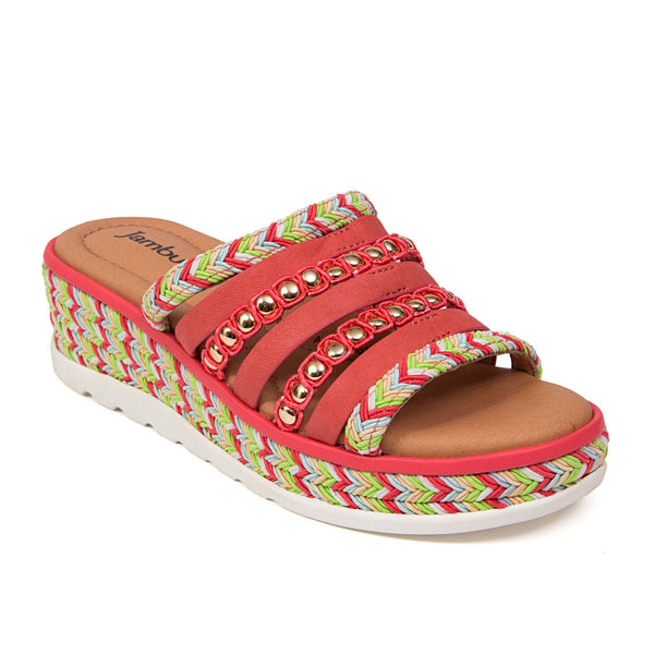 Jbu By Jambu Dahlia Heels U0026 Wedges Coral Multi