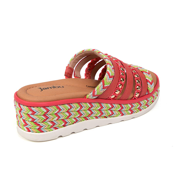 Jbu By Jambu Dahlia Heels U0026 Wedges Coral Multi