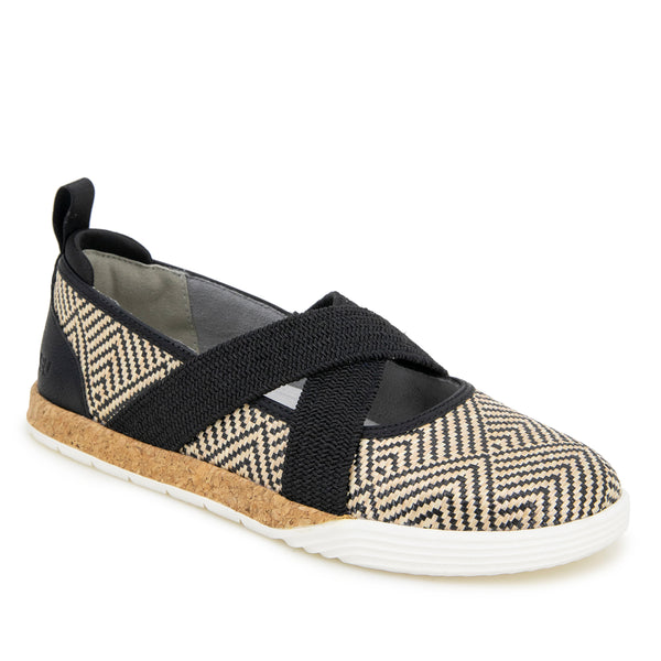 Jbu By Jambu Elm Flats Black Raffia