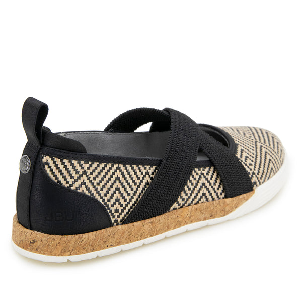 Jbu By Jambu Elm Flats Black Raffia