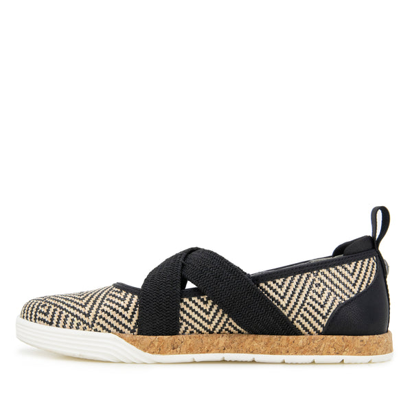 Jbu By Jambu Elm Flats Black Raffia
