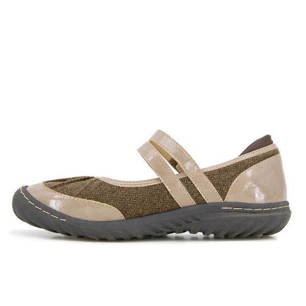 Jbu By Jambu Simone Flats Tan Patent/Multi