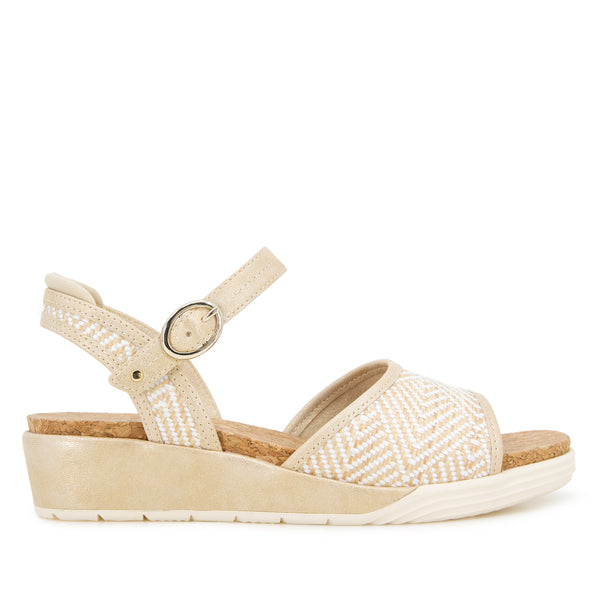 jbu by jambu Whitney Sandals Cream Raffia