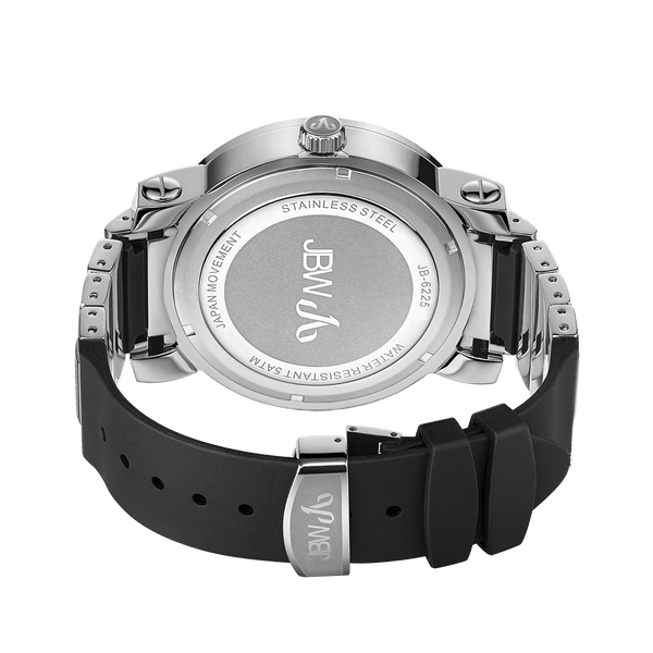 Jbw 562 Jb 6225 I Stainless Steel Black Silicone Diamond Watch
