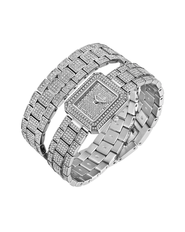 Jbw Arc Double J6390d Stainless Steel Diamond Watch