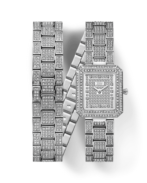 jbw arc double j6390d stainless steel diamond watch