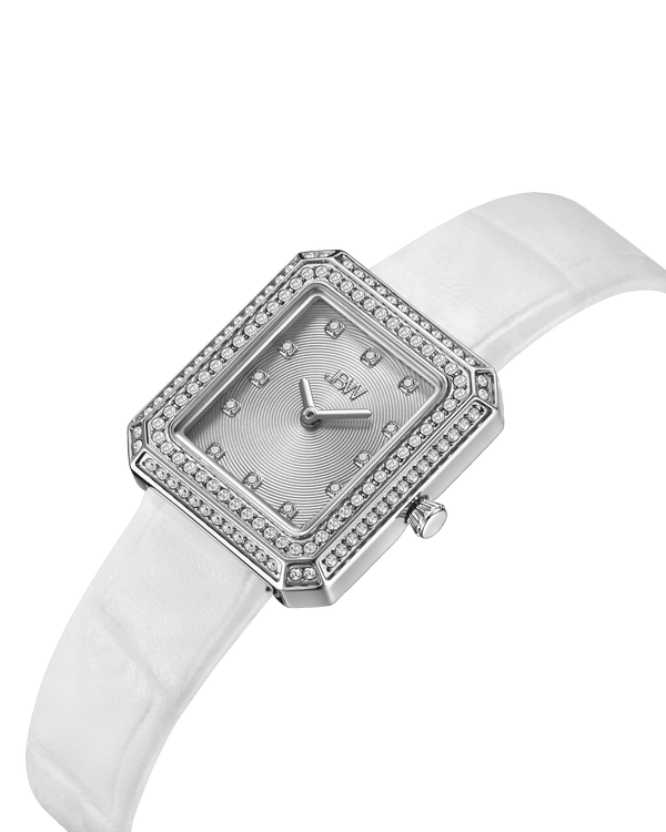 Jbw Arc Leather J6390lc Stainless Steel Diamond Watch