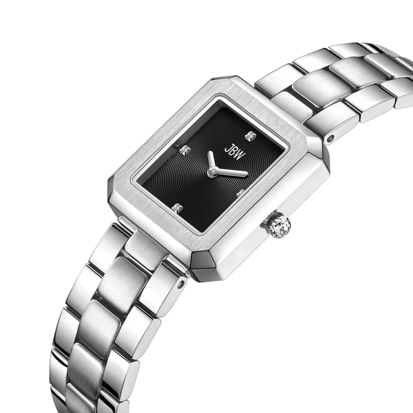 Jbw Arc Single J6390g Stainless Steel Diamond Watch Second Chance Grade A