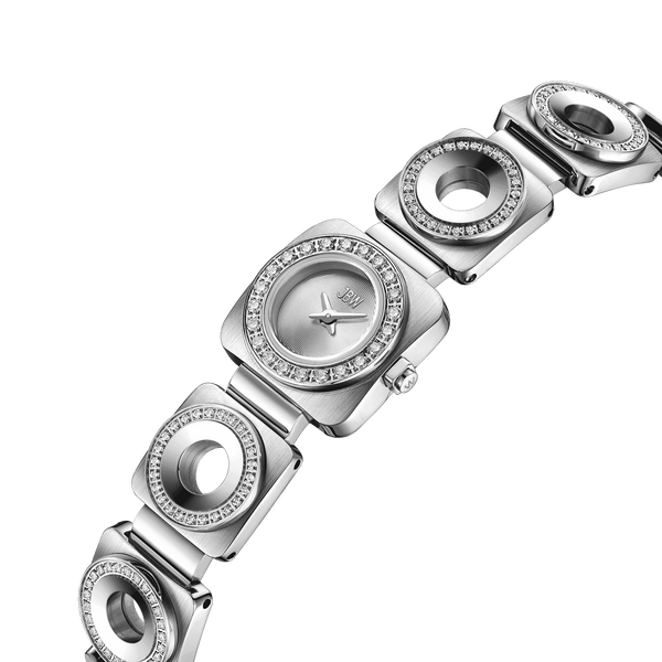 Jbw Chasm Petite J6401b Unisex Stainless Steel Diamond Watch