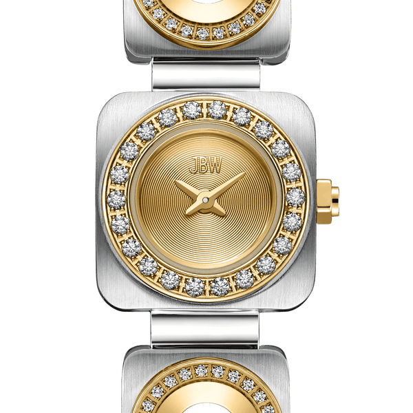 Jbw Chasm Petite J6401c Unisex Two Tone Diamond Watch
