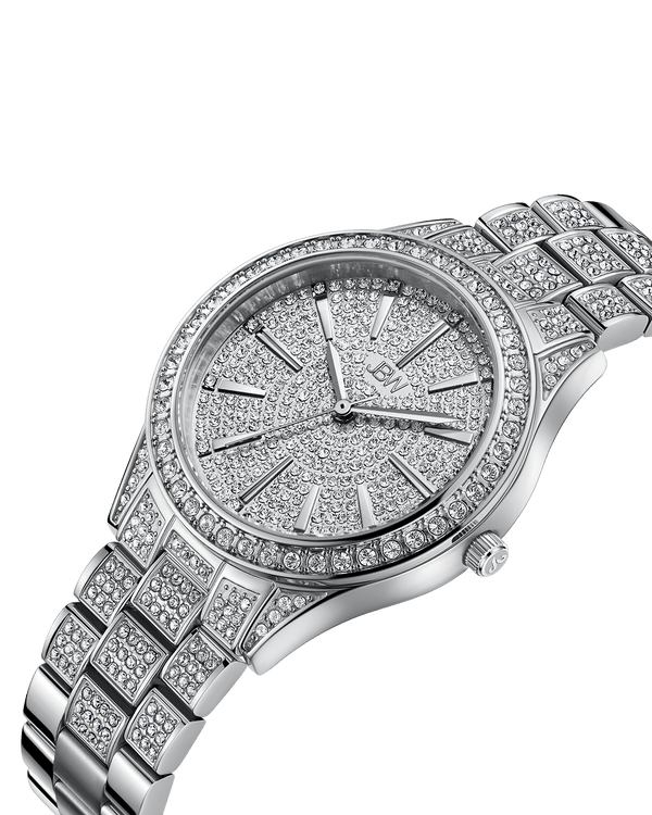 Jbw Cristal 34 J6383c Stainless Steel Diamond Watch
