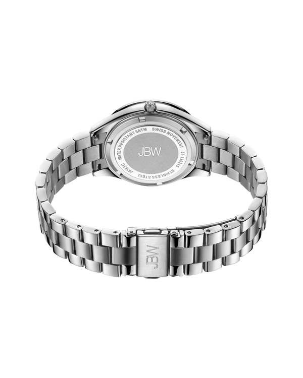 Jbw Cristal 34 J6383c Stainless Steel Diamond Watch