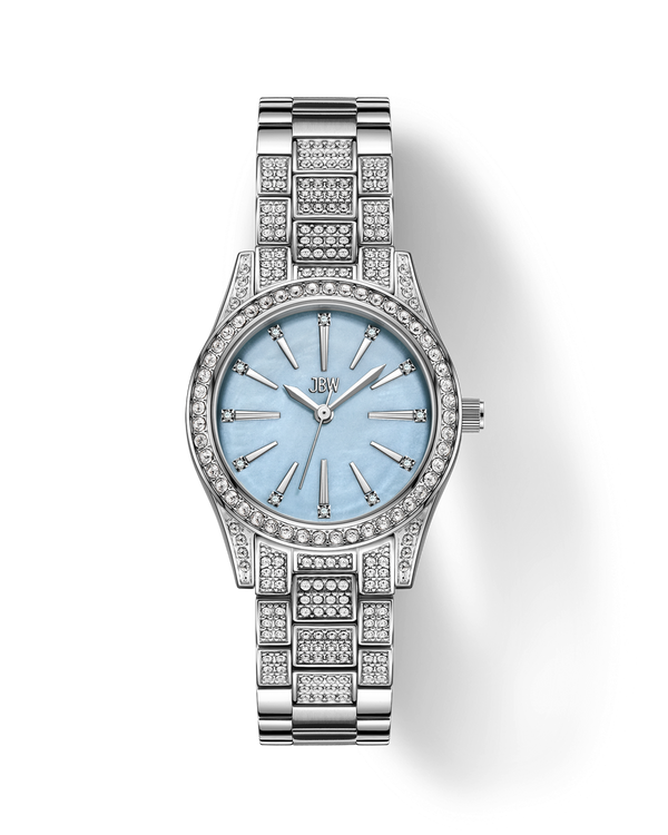 jbw cristal spectra j6392b stainless steel diamond watch