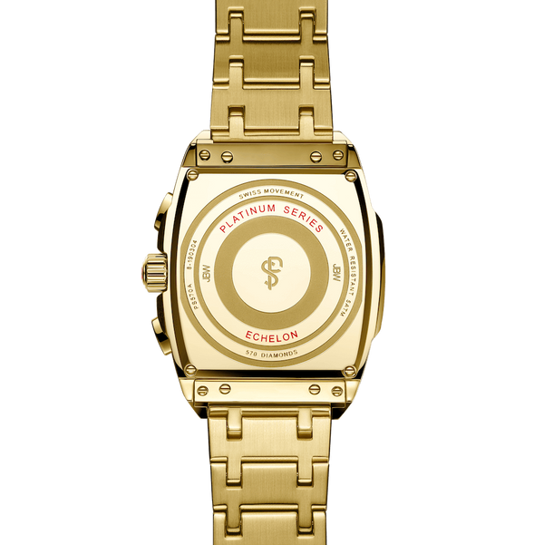 Jbw Platinum Series Echelon Ps570a Gold 570 Diamond Watch