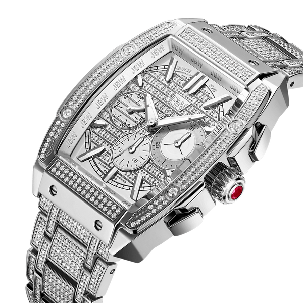 Jbw Platinum Series Echelon Ps570b Stainless Steel 570 Diamond Watch