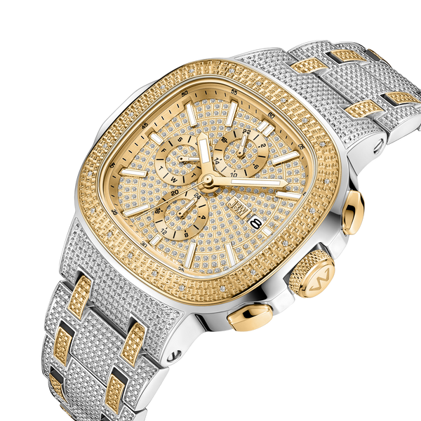 Jbw Heist J6380b Two Tone Gold Stainless Steel Diamond Watch