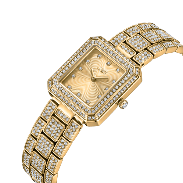 Jbw Arc Single J6390a Gold Diamond Watch