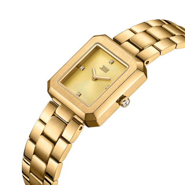 Jbw Arc Single J6390e Gold Diamond Watch