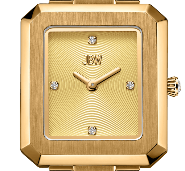 Jbw Arc Single J6390e Gold Diamond Watch