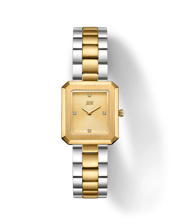 jbw arc single j6390f two tone diamond watch