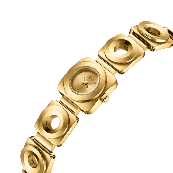 Jbw Chasm Petite J6400a Unisex Gold Watch