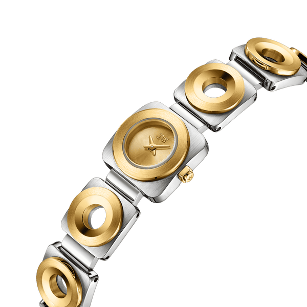 Jbw Chasm Petite J6400c Unisex Two Tone Watch