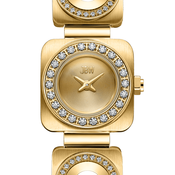 Jbw Chasm Petite J6401a Unisex Gold Diamond Watch