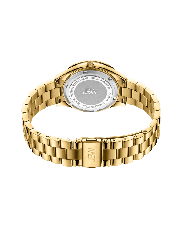 Jbw Cristal 34 J6383a Gold Diamond Watch