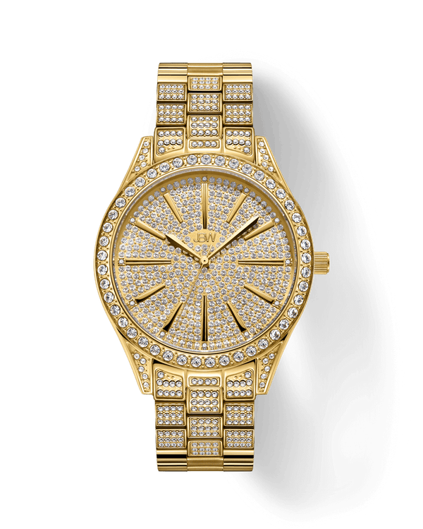 jbw cristal j6346a gold diamond watch