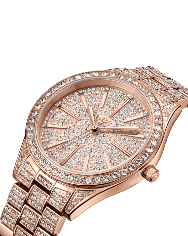 Jbw Cristal J6346b Rose Gold Diamond Watch