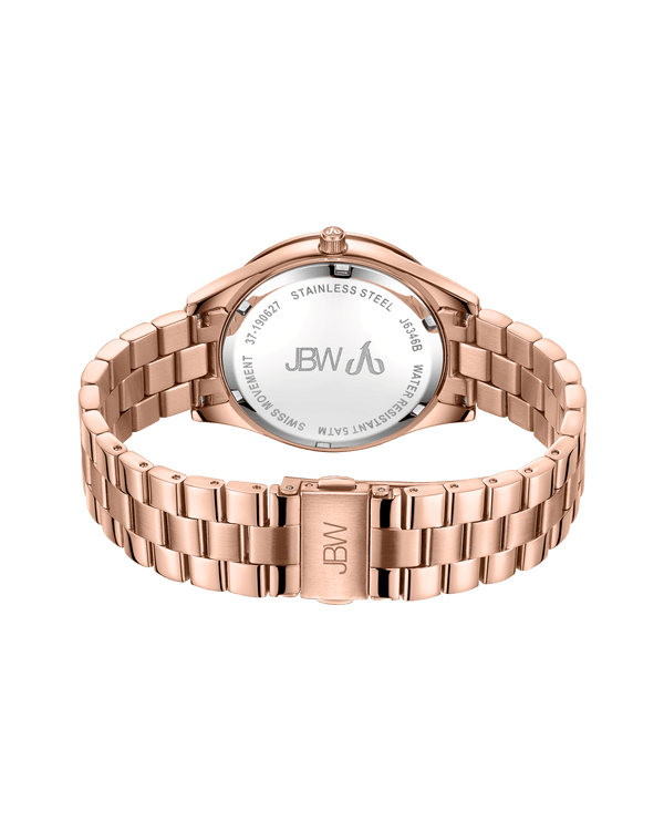 Jbw Cristal J6346b Rose Gold Diamond Watch