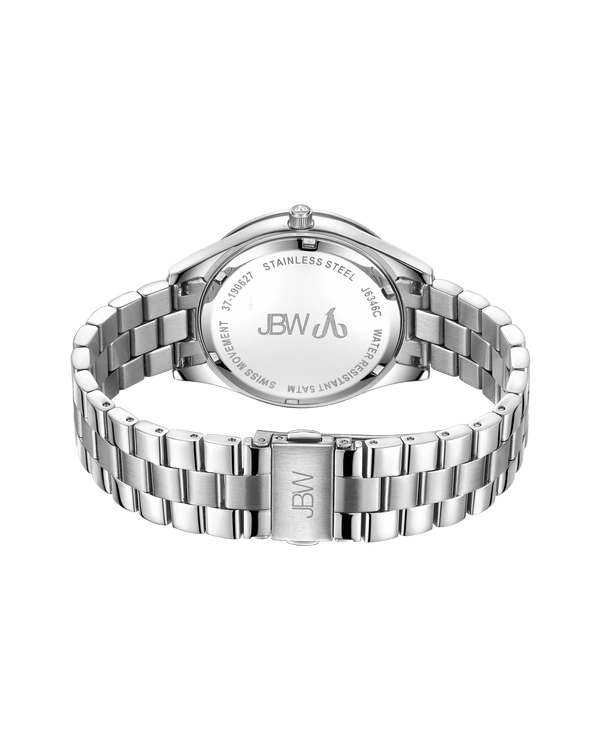 Jbw Cristal J6346c Silver Diamond Watch